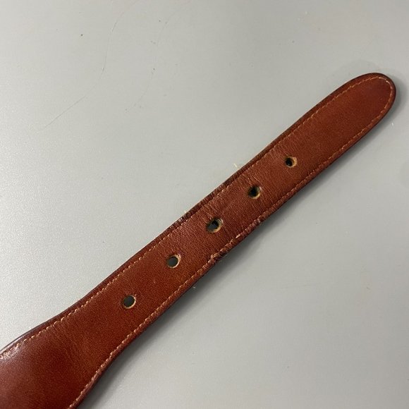 Vintage Coach # 3850 British Tan Leather Braided Belt, Size 36/90 - Picture 7 of 10